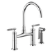 Brizo Litze 62543LF Bridge Faucet with Arc Spout and Knurled Handle