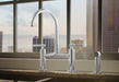 Brizo Litze 62543LF Bridge Faucet with Arc Spout and Knurled Handle