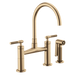 Brizo Litze 62543LF Bridge Faucet with Arc Spout and Knurled Handle