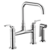 Brizo Litze:62554LF Bridge Faucet with Square Spout and Industrial Handle