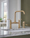 Brizo Litze:62554LF Bridge Faucet with Square Spout and Industrial Handle