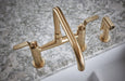 Brizo Litze:62554LF Bridge Faucet with Square Spout and Industrial Handle