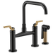 Brizo Litze:62554LF Bridge Faucet with Square Spout and Industrial Handle