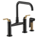 Brizo Litze:62554LF Bridge Faucet with Square Spout and Industrial Handle