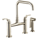 Brizo Litze:62554LF Bridge Faucet with Square Spout and Industrial Handle