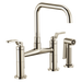 Brizo Litze:62554LF Bridge Faucet with Square Spout and Industrial Handle