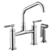Brizo Litze 62563LF Bridge Faucet with Angled Spout and Knurled Handle