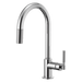 Brizo Litze:63043LF Pull-Down Faucet with Arc Spout and Knurled Handle