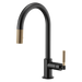 Brizo Litze:63043LF Pull-Down Faucet with Arc Spout and Knurled Handle