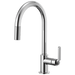 Brizo Litze: Pull-Down Faucet with Arc Spout and Industrial Handle