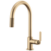 Brizo Litze: Pull-Down Faucet with Arc Spout and Industrial Handle