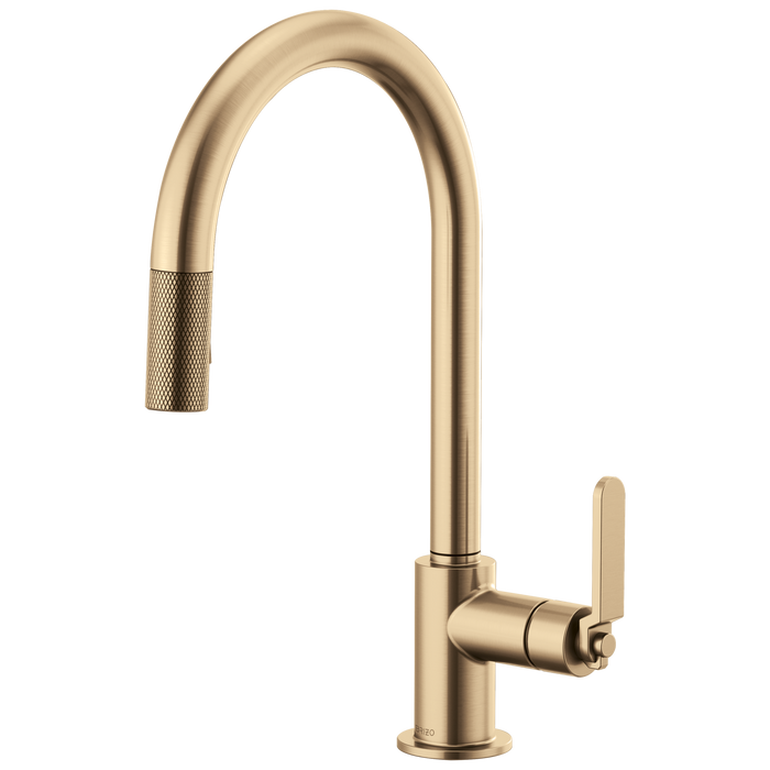Brizo Litze: Pull-Down Faucet with Arc Spout and Industrial Handle