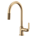 Brizo Litze: Pull-Down Faucet with Arc Spout and Industrial Handle