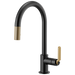 Brizo Litze: Pull-Down Faucet with Arc Spout and Industrial Handle