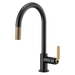 Brizo Litze: Pull-Down Faucet with Arc Spout and Industrial Handle