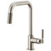 Brizo Litze:63053LF Pull-Down Faucet with Square Spout and Knurled Handle