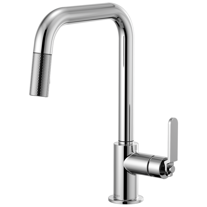 Brizo Litze:63054LF Pull-Down Faucet with Square Spout and Industrial Handle