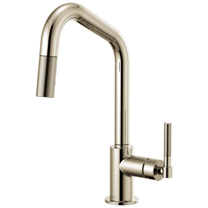 Brizo Litze: Pull-Down Faucet with Angled Spout and Knurled Handle
