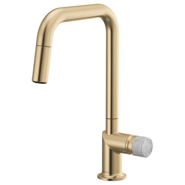 Brizo Odin: Pull-Down Faucet with Square Spout - Less Handle
