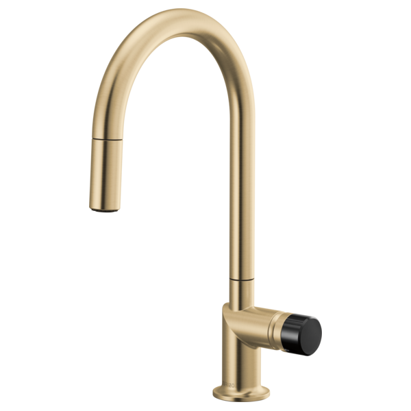 Brizo Odin: Pull-Down Faucet with Arc Spout - Less Handle