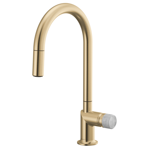 Brizo Odin: Pull-Down Faucet with Arc Spout - Less Handle