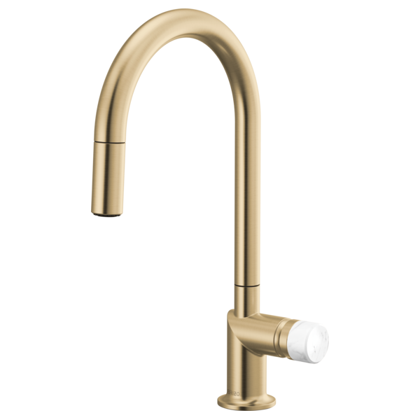 Brizo Odin: Pull-Down Faucet with Arc Spout - Less Handle