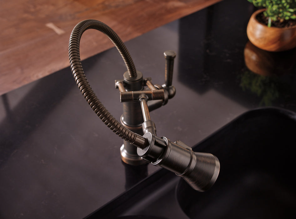 Brizo Artesso: Articulating Faucet With Finished Hose