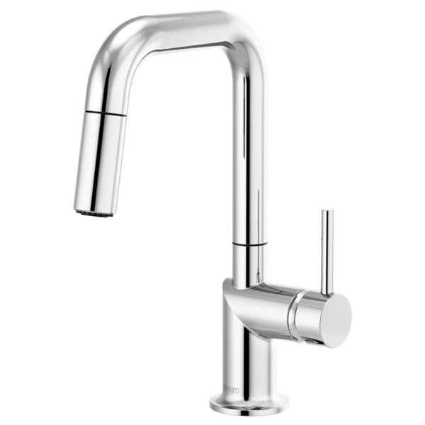 Brizo Odin: Pull-Down Prep Faucet with Square Spout - Less Handle