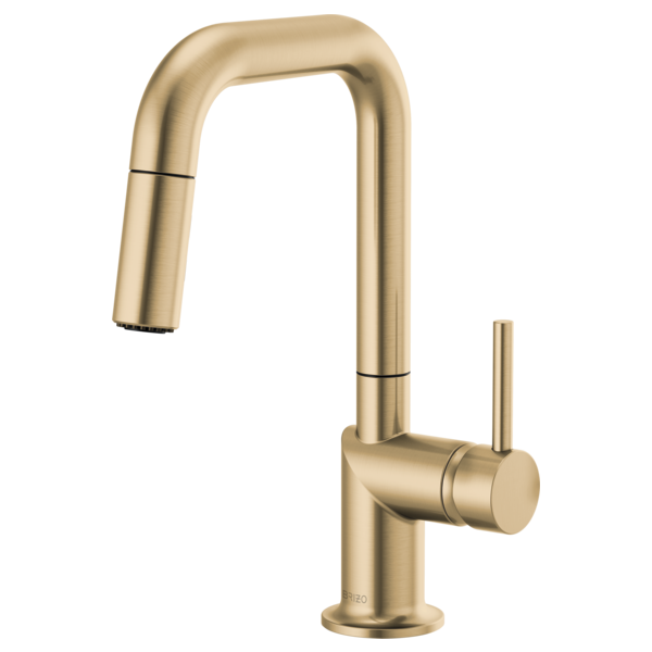 Brizo Odin: Pull-Down Prep Faucet with Square Spout - Less Handle