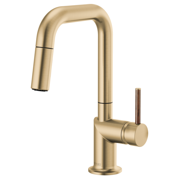 Brizo Odin: Pull-Down Prep Faucet with Square Spout - Less Handle