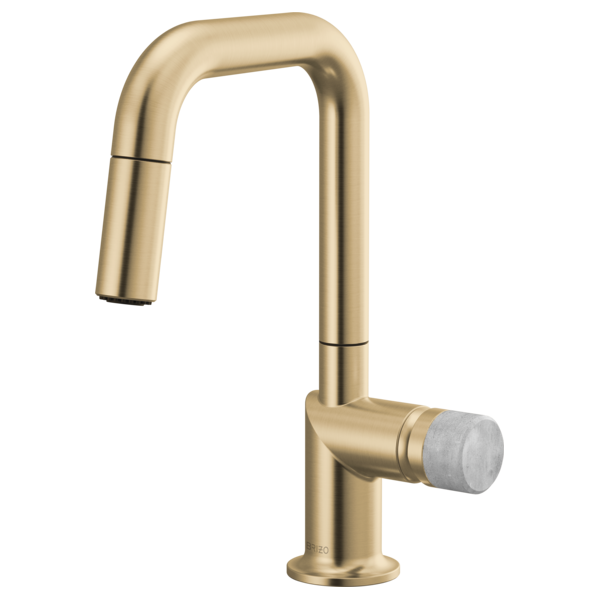 Brizo Odin: Pull-Down Prep Faucet with Square Spout - Less Handle