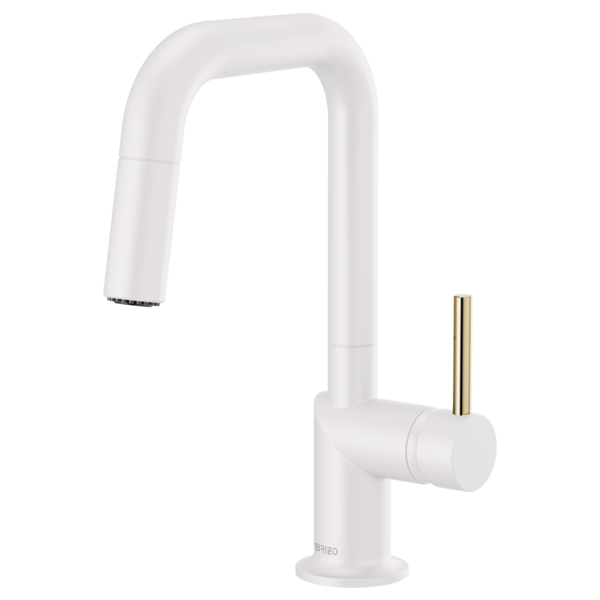 Brizo Odin: Pull-Down Prep Faucet with Square Spout - Less Handle