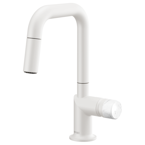 Brizo Odin: Pull-Down Prep Faucet with Square Spout - Less Handle