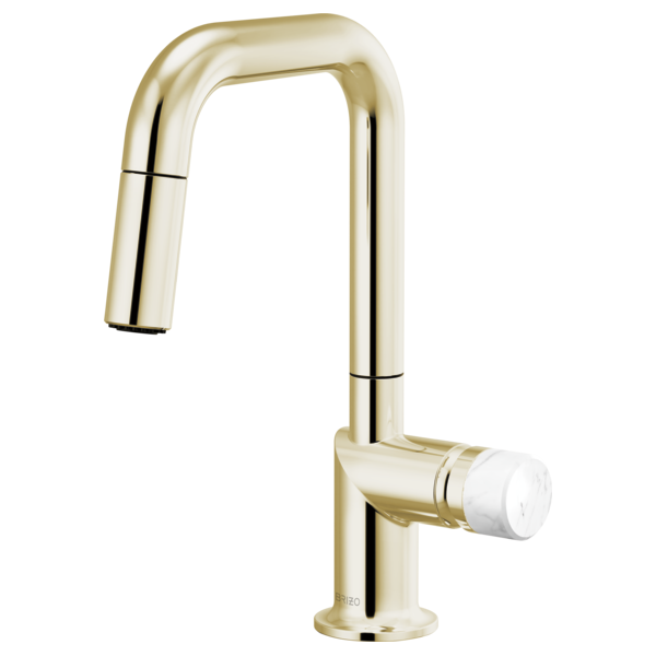 Brizo Odin 63965LF Pull-Down Prep Faucet with Square Spout - Less Handle