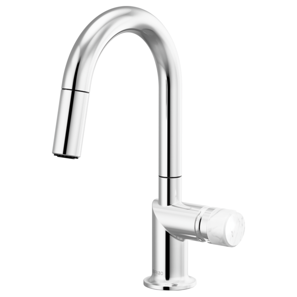 Brizo Odin: Pull-Down Prep Faucet with Arc Spout - Less Handle