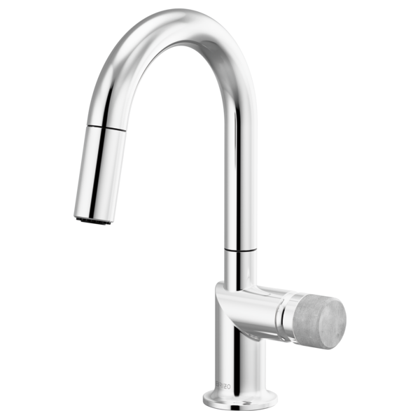 Brizo Odin: Pull-Down Prep Faucet with Arc Spout - Less Handle