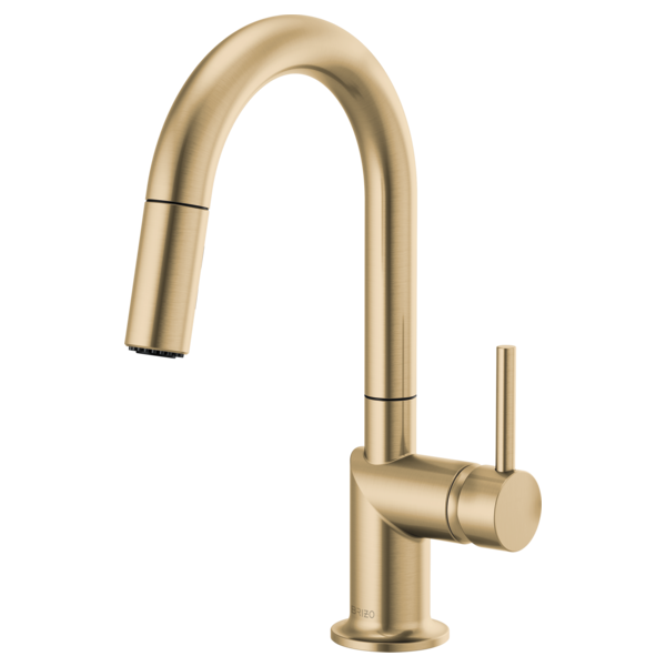 Brizo Odin: Pull-Down Prep Faucet with Arc Spout - Less Handle