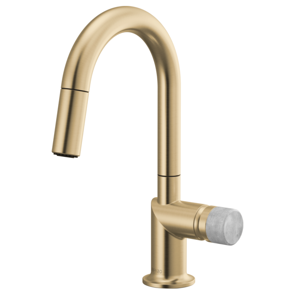 Brizo Odin: Pull-Down Prep Faucet with Arc Spout - Less Handle