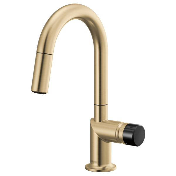Brizo Odin: Pull-Down Prep Faucet with Arc Spout - Less Handle