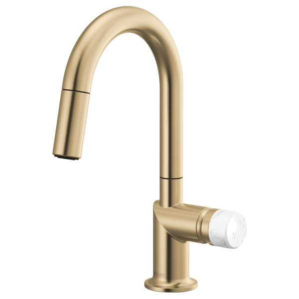 Brizo Odin: Pull-Down Prep Faucet with Arc Spout - Less Handle