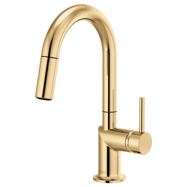 Brizo Odin: Pull-Down Prep Faucet with Arc Spout - Less Handle