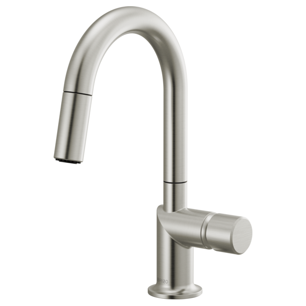 Brizo Odin 63975LF Pull-Down Prep Faucet with Arc Spout - Less Handle