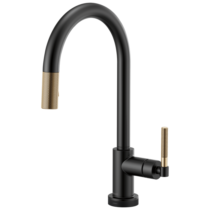 Brizo Litze: SmartTouch Pull-Down Faucet with Arc Spout and Knurled Handle