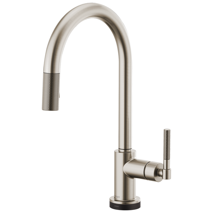Brizo Litze: SmartTouch Pull-Down Faucet with Arc Spout and Knurled Handle