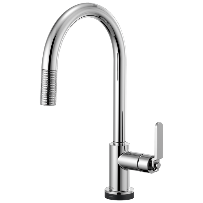 Brizo Litze:64044LF SmartTouch Pull-Down Kitchen Faucet with Arc Spout and Industrial Handle