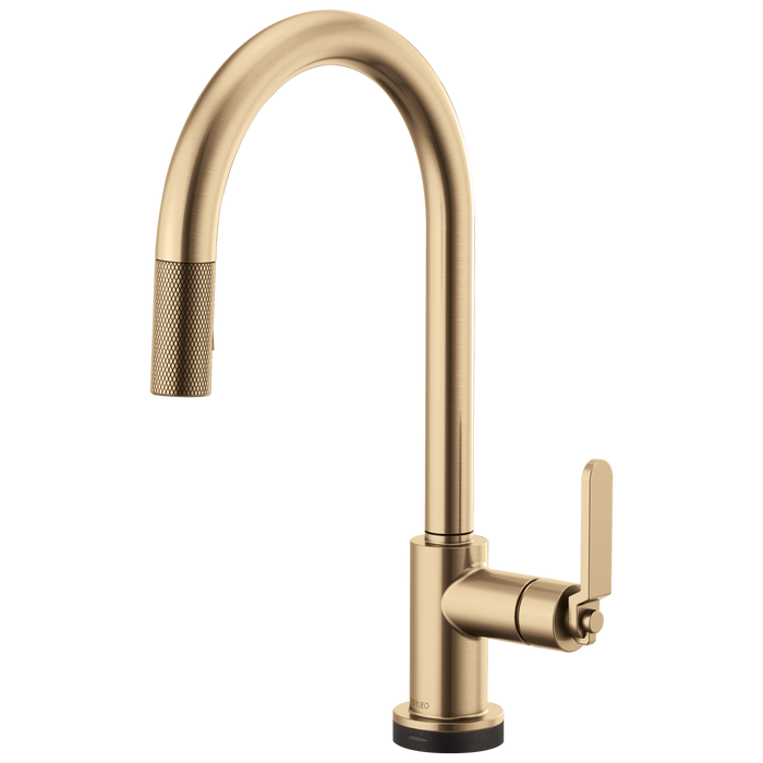 Brizo Litze:64044LF SmartTouch Pull-Down Kitchen Faucet with Arc Spout and Industrial Handle