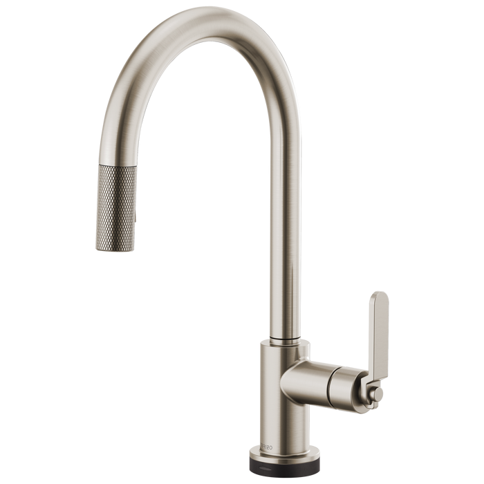 Brizo Litze:64044LF SmartTouch Pull-Down Kitchen Faucet with Arc Spout and Industrial Handle