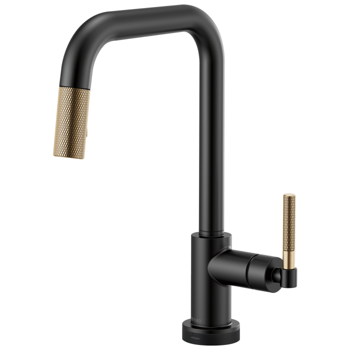 Brizo Litze: SmartTouch Pull-Down Faucet with Square Spout and Knurled Handle