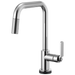 Brizo Litze:64054LF SmartTouch Pull-Down Kitchen Faucet with Square Spout and Industrial Handle