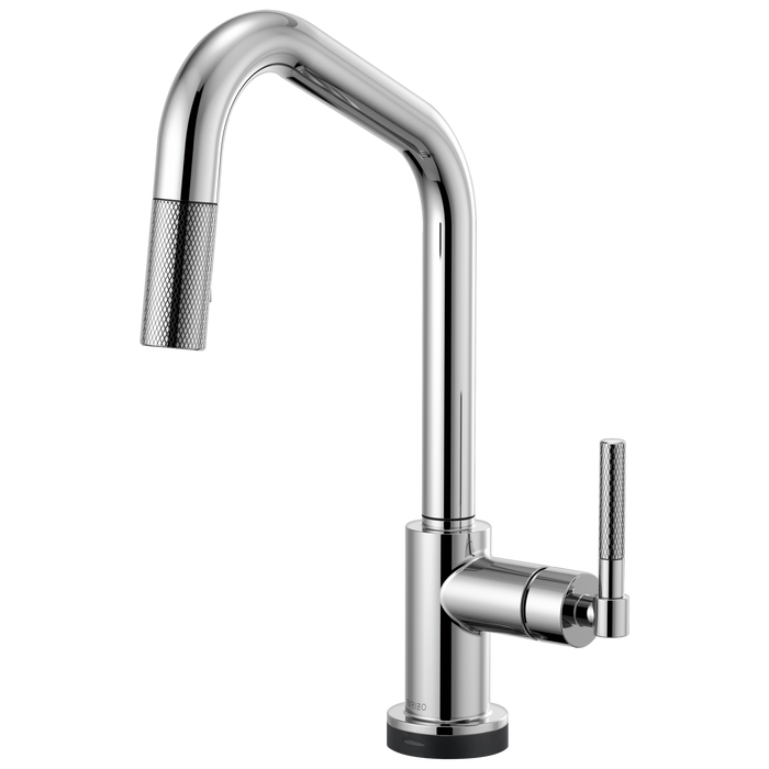 Brizo Litze: SmartTouch Pull-Down Faucet with Angled Spout and Knurled Handle